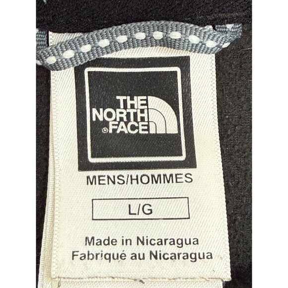 Mens The North Face Fleece Large 1/4 Zip Jacket Pullover Sweatshirt Black Layer - Picture 6 of 10